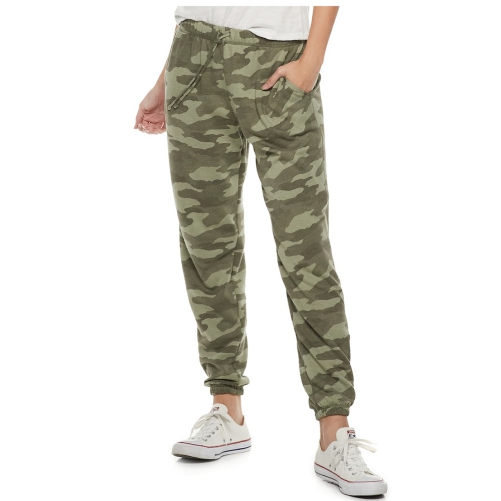 Camouflage Camo jogger lightweight sweatpants - Picture 1 of 3